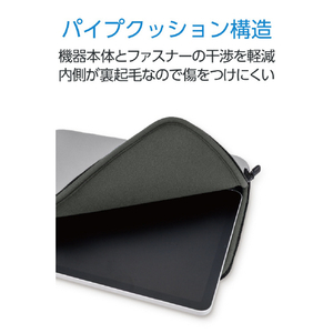 エレコム Wacom MovinkPad 11用フラップケース グレー TB-WM11IBGY-イメージ6