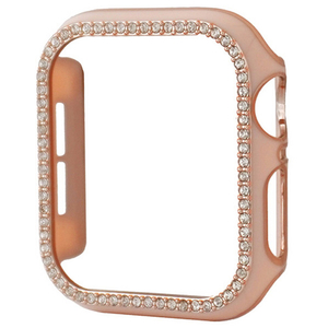 GAACAL Apple Watch Series 4-6/SE1-2 [40mm]用スワロフスキーフレーム ピンク×ローズゴールド W00065PR2-イメージ1