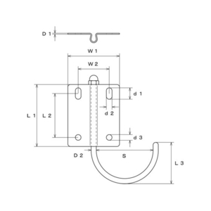 水本機械製作所 ステンレス 首ふりフック 2100758050 FC793FF-1372031-イメージ3