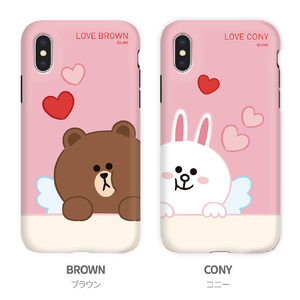 LINE FRIENDS iPhone XR用ケース DUAL GUARD CUPID LOVE コニー KCL-DCL009-イメージ8