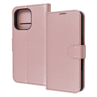 レイアウト iPhone 16 Pro用Like standard 耐衝撃 マグネットベルト シンプル 手帳型レザーケース シャイニーピンク RT-P47ELC1/P