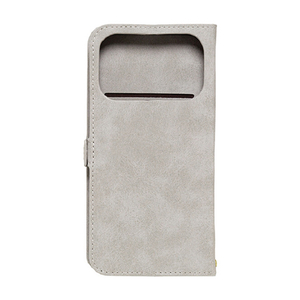 NATURAL　design iPhone17 Pro用 手帳型ケース STYLE NATURAL グレー IP25-63P-VS01-イメージ2