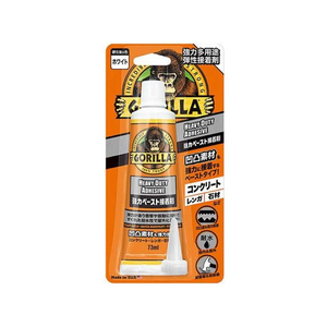 呉工業 強力多用途弾性接着剤 ゴリラ 強力ペースト 73ml 白 FC853NW-NO.1783-イメージ1