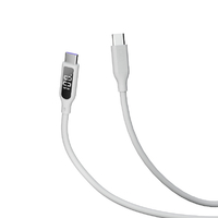 CIO タッチボタン付きディスプレイシリコンケーブル ホワイト CIO-SL-SC-V2-CC1-WH