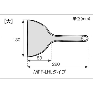 アラム MPFポリヘラ 5個入 黒色系 (9686-01) FC121KK-8186803-イメージ2