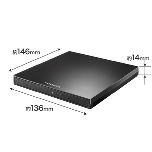 I・Oデータ USB Type-Cコネクター対応 パソコン用DVDレコーダー「DVDレコ」 DVRP-R1/J-イメージ2