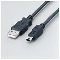 エレコム フェライトコア内蔵USB2．0対応ケ-ブル(A：ミニBタイプ） USB-FSM503