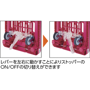 トラスコ こまわりくん　ｗｅｅｇｏ兼用Ｇ車輪用樹脂ストッパー KW-GJS-イメージ2