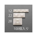 エスコ 結束バンドベース 26.1×26.1mm 100個 FCV6760-EA475EZ-25