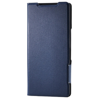 エレコム AQUOS R10用ソフトレザーケース 薄型 磁石付 ネイビー PM-S252PLFUNV
