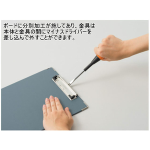 ライオン事務器 ボール用箋挟 A3タテ 短辺とじ CS-140 1枚 F805271-87219-イメージ2