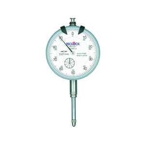 テクロック 標準型ダイヤルゲージ 測定範囲0~20mm 0～200.01±0-50-10082.2以下 FC572JE-1028308-イメージ1