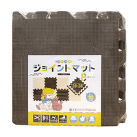 梶原産業 フチつきジョイントマット 8枚組 ブラウン ﾌﾁﾂｷｼﾞﾖｲﾝﾄﾏﾂﾄ8ﾏｲｸﾐﾌﾞﾗｳﾝ