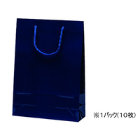 スーパーバッグ ラミネート紙手提袋 ネイビー S 10枚 F139462-1154S