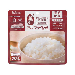 アイリスオーヤマ α化米 白米 100g FCN5017-100g-ﾊｸﾏｲ-イメージ1