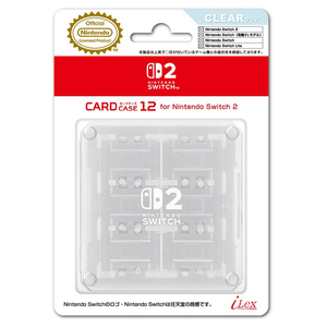 アイレックス カードケース12 for Switch2 クリア ILX2S395 アイレックス カードケース12 for Switch2 クリア ILX2S395