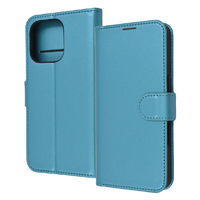 レイアウト iPhone 16 Pro用Like standard 耐衝撃 マグネットベルト シンプル 手帳型レザーケース シャイニーブルー RT-P47ELC1/A