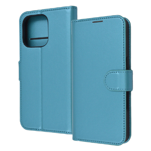 レイアウト iPhone 16 Pro用Like standard 耐衝撃 マグネットベルト シンプル 手帳型レザーケース シャイニーブルー RT-P47ELC1/A-イメージ1