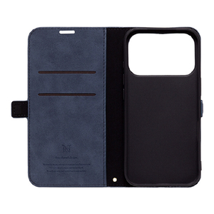 NATURAL　design iPhone17 Pro用 手帳型ケース STYLE NATURAL ブルー IP25-63P-VS07-イメージ3
