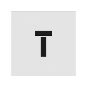 アイマーク ステンシル T 文字サイズ100×65mm FC867JC-8186106-イメージ1