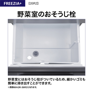 AQUA 【右開き】262L 3ドア冷蔵庫 フリージア・プラス ブライトシャンパン AQR-26R2(N)-イメージ13