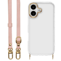 ラスタバナナ iPhone17用ILBE ショルダーストラップ付きハイブリッドケース ピンク 8972IP5AHPPK