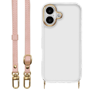 ラスタバナナ iPhone17用ILBE ショルダーストラップ付きハイブリッドケース ピンク 8972IP5AHPPK-イメージ1
