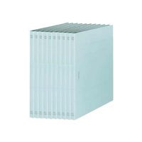 ライオン事務器 フラットファイル〈環境〉A4タテ 水 10冊 F817517-10363A518K