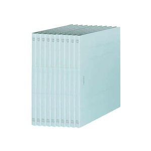 ライオン事務器 フラットファイル〈環境〉A4タテ 水 10冊 F817517-10363A518K-イメージ1