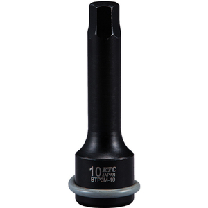 KTC ９．５ｓｑ．　インパクトレンチ用ヘキサゴンレンチ　対辺寸法１０ｍｍ　全長７５ｍｍ BTP3M-10P-イメージ1