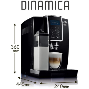 デロンギ 全自動コーヒーマシン ディナミカ ブラック ECAM35055B-イメージ7