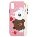 LINE FRIENDS iPhone XR用ケース DUAL GUARD CUPID LOVE スウィートハート2 KCL-DCL011