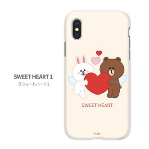 LINE FRIENDS iPhone XR用ケース DUAL GUARD CUPID LOVE スウィートハート2 KCL-DCL011-イメージ9