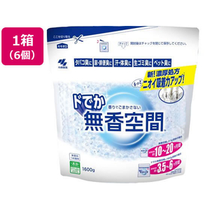 小林製薬 ドでか無香空間 無香料 つめ替用 1600g 6個 FC529YN-イメージ1