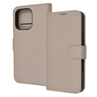 レイアウト iPhone 16 Pro用Like standard 耐衝撃 マグネットベルト シンプル 手帳型レザーケース シャイニーベージュ RT-P47ELC1/BE