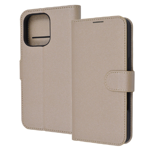 レイアウト iPhone 16 Pro用Like standard 耐衝撃 マグネットベルト シンプル 手帳型レザーケース シャイニーベージュ RT-P47ELC1/BE-イメージ1