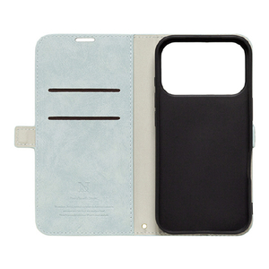 NATURAL　design iPhone17 Pro用 手帳型ケース STYLE NATURAL ブルーグレー IP25-63P-VS10-イメージ3