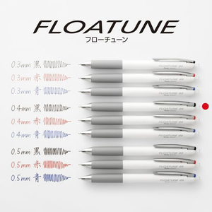 ぺんてる ボールペン替芯 FLOATUNE フローチューン 0.4mm 黒 10本 FC318SU-XZRN4-A-イメージ7