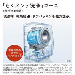 日立 【右開き】12．0kgドラム式洗濯乾燥機 ホワイト BD-SW120MR W-イメージ9