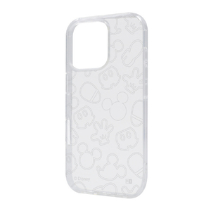 レイアウト iPhone 16 Pro用ディズニーLike standard 衝撃吸収 バンパー キラキラ ラメ TPUソフトケース ミッキーマウス RT-DP47A/MKM-イメージ1