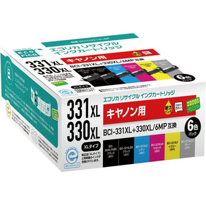 エコリカ リサイクルインク 6色パック 大容量 FCF459S-ECI-C331XL-6P-イメージ1