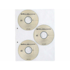 コクヨ CD／DVDポケット A4タテ 2穴 6ポケット 30枚 1箱(10パック) F840337-EDB-A275-イメージ2