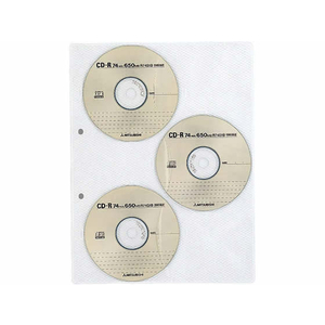 コクヨ CD／DVDポケット A4タテ 2穴 6ポケット 30枚 1箱(10パック) F840337-EDB-A275-イメージ2