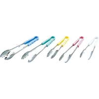 エムテートリマツ MT18-8 抗菌PP柄 万能トング 25cm ブルー 2S-BL 25cmブルー FCL4215-005789004