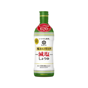 キッコーマン キッコーマン食品/いつでも新鮮 味わいリッチ減塩しょうゆ620mL FC344RX-イメージ1