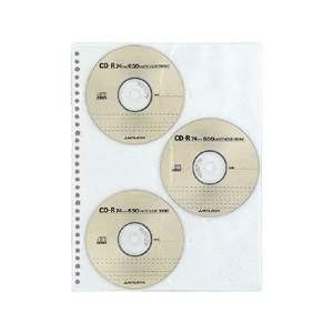 コクヨ CD／DVDポケット A4タテ 2・4・30穴 6ポケット 3枚 1パック F840338-EDB-A375-イメージ2