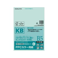 コクヨ PPCカラー用紙 B5 ブルー 100枚入 F805335-KB-C135NB