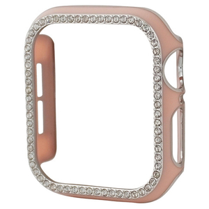 GAACAL Apple Watch Series 1-3 [42mm]用スワロフスキーフレーム ピンク×シルバー W00065PS3-イメージ1