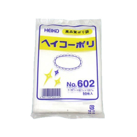 シモジマ ポリ袋 No.602 0.06×120×80mm 50枚 F165822-#6619200