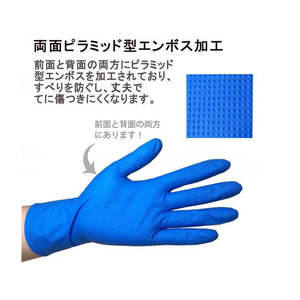 つばさ ガルディアングローブ ニトリル手袋 Ｍサイズ ブルー 50枚 FC660RE-0610-0051-30-イメージ5